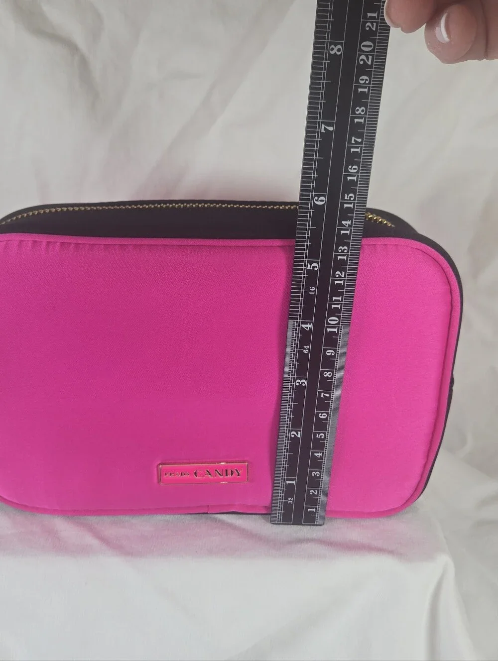 Prada Candy Fuchsia and Black Cosmetic Case